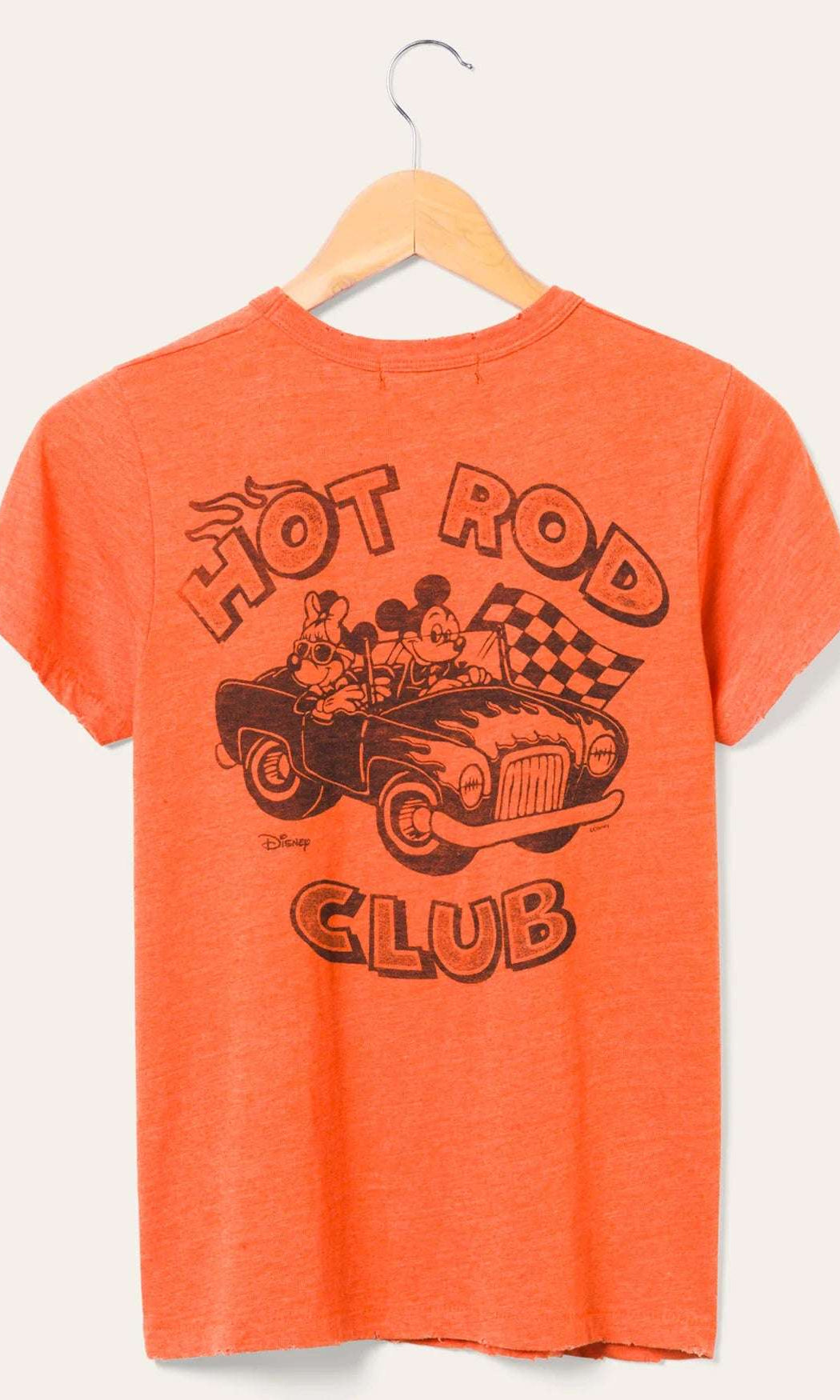 Shop Junk Food Junk Food Disney Mickey & Minnie Hot Rod Original Tee T-Shirt for women – premium loungewear and festival fashion at Spoiled Brat
