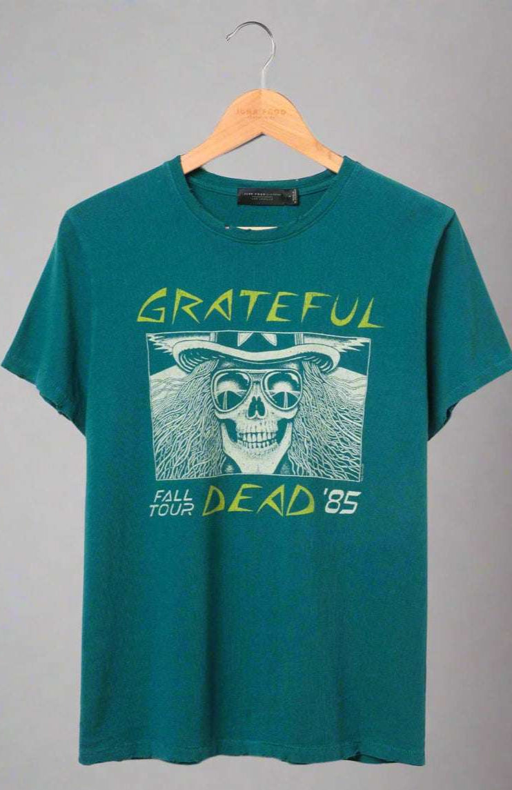 Shop Junk Food Junk Food Grateful Dead Oakland 1985 Tee T-Shirt for women – premium loungewear and festival fashion at Spoiled Brat