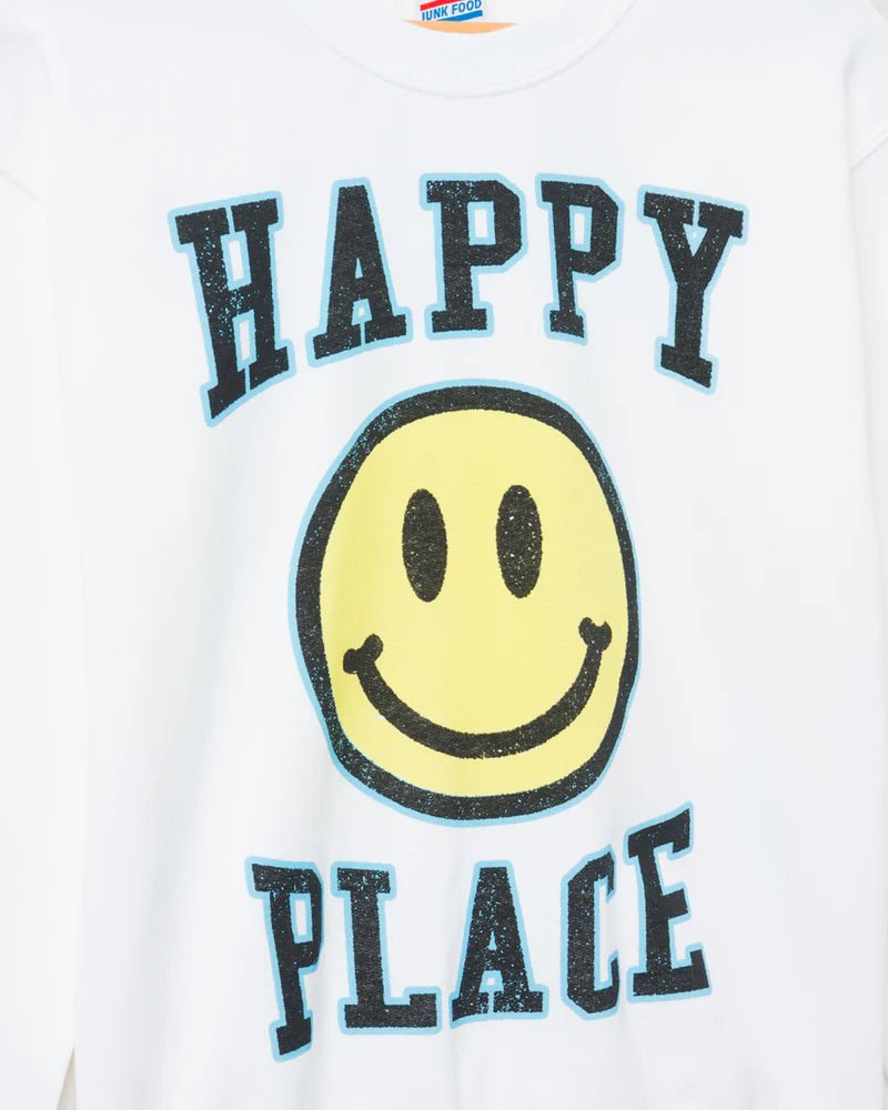 Junk Food Womens Happy Place Flea Market Fleece Sweater - Spoiled Brat
