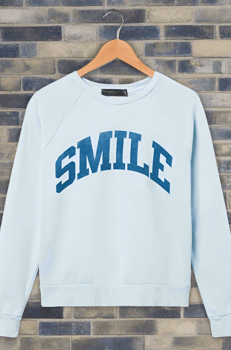 Junk Food Womens Smile Vintage Raglan Pullover - Spoiled Brat