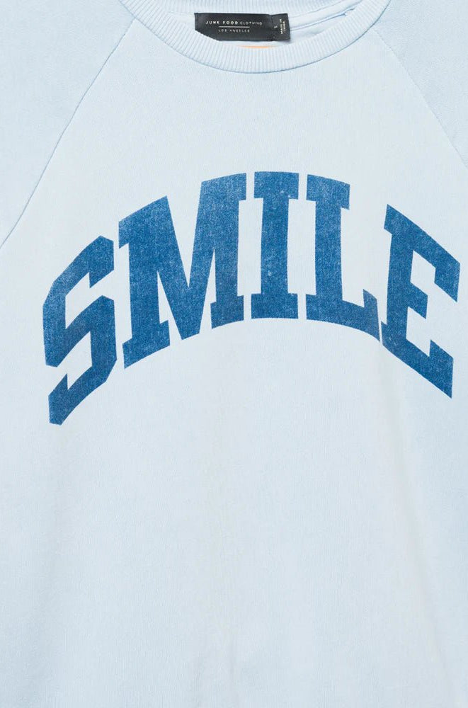 Junk Food Womens Smile Vintage Raglan Pullover - Spoiled Brat