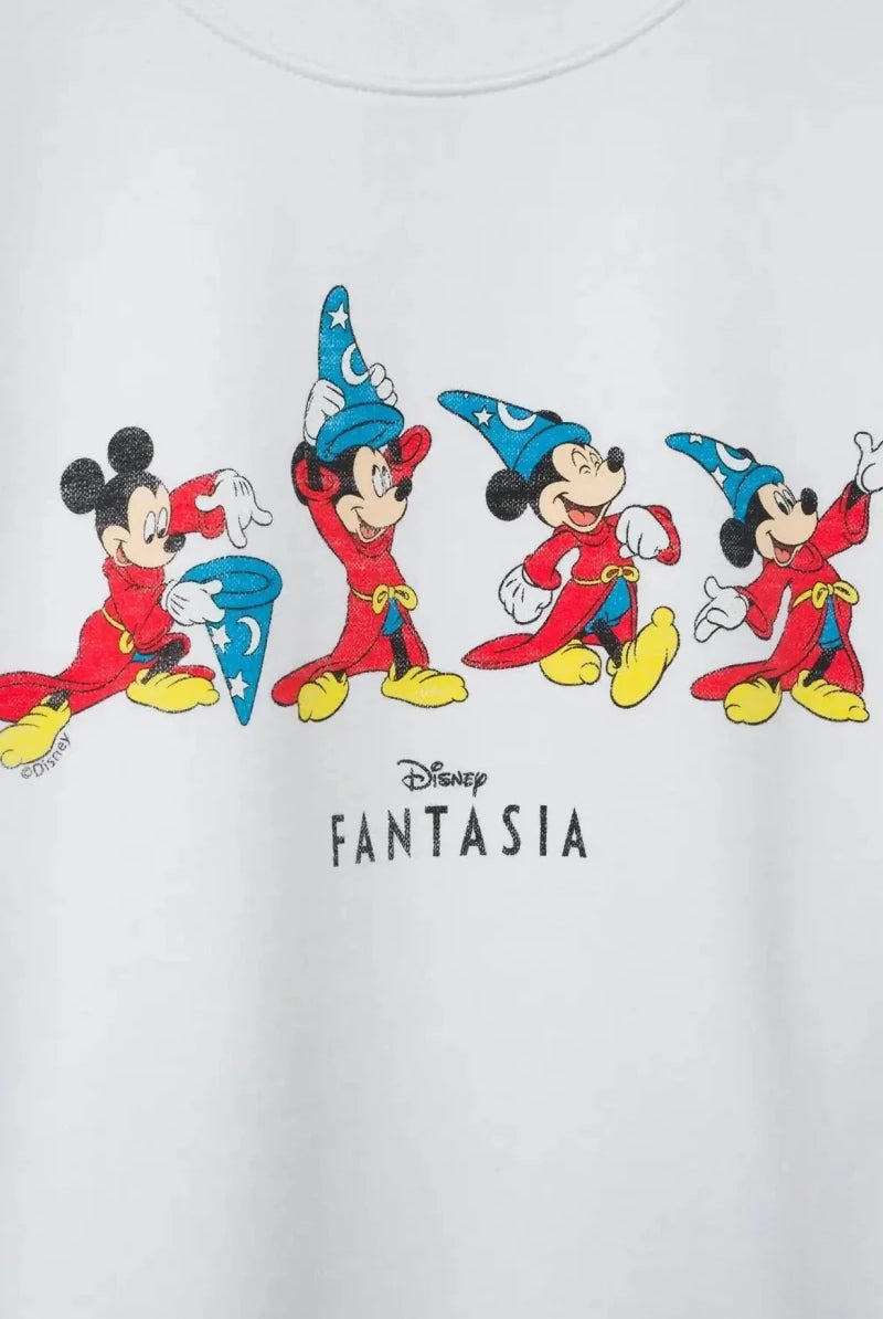 Shop Junk Food JUNKFOOD Disney Fantasia Mickey Jumper Jumper for women – premium loungewear and festival fashion at Spoiled Brat