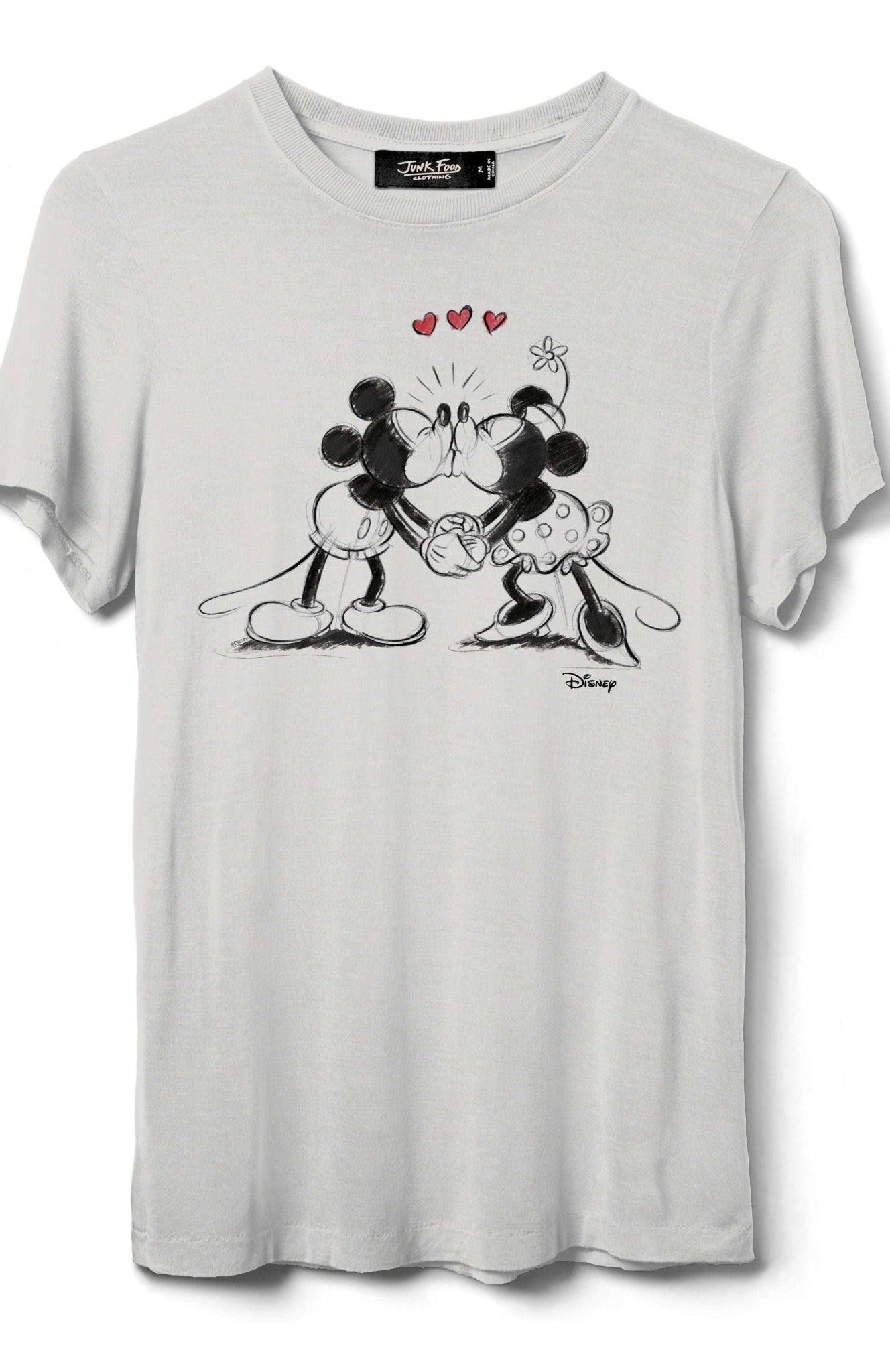 Shop Junk Food JUNKFOOD Disney Mickey and Minnie Kisses T-Shirt T-Shirt for women – premium loungewear and festival fashion at Spoiled Brat