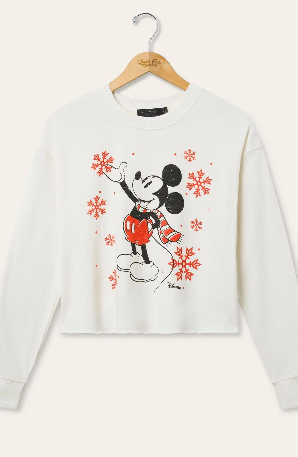 JUNKFOOD Disney Mickey Snowflake Christmas Jumper by Junk Food – Jumper – S | Spoiled Brat UK