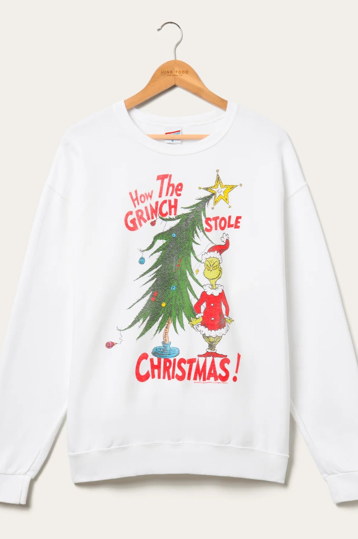 JUNKFOOD How The Grinch Stole Christmas Jumper - Spoiled Brat