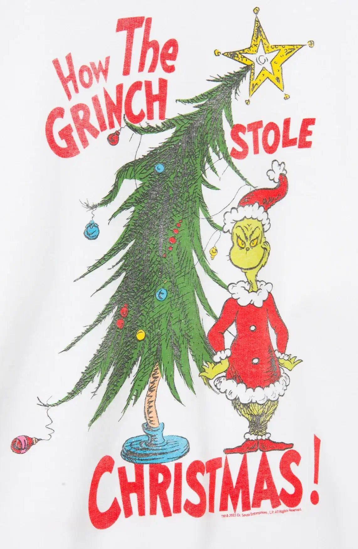 JUNKFOOD How The Grinch Stole Christmas Jumper by Junk Food – Jumper – S | Spoiled Brat UK