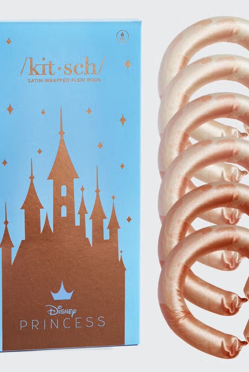 Shop Kitsch Disney X Kitsch Flexi Hair Rods in Princess Party Hair for women – premium loungewear and festival fashion at Spoiled Brat