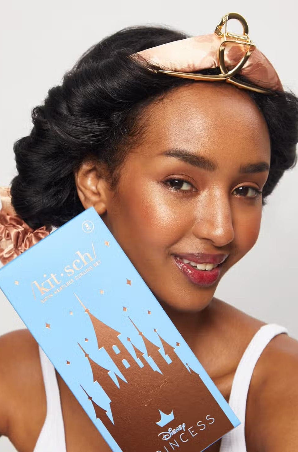 Shop Kitsch Disney X Kitsch Satin Heatless Hair Curling Set Hair for women – premium loungewear and festival fashion at Spoiled Brat