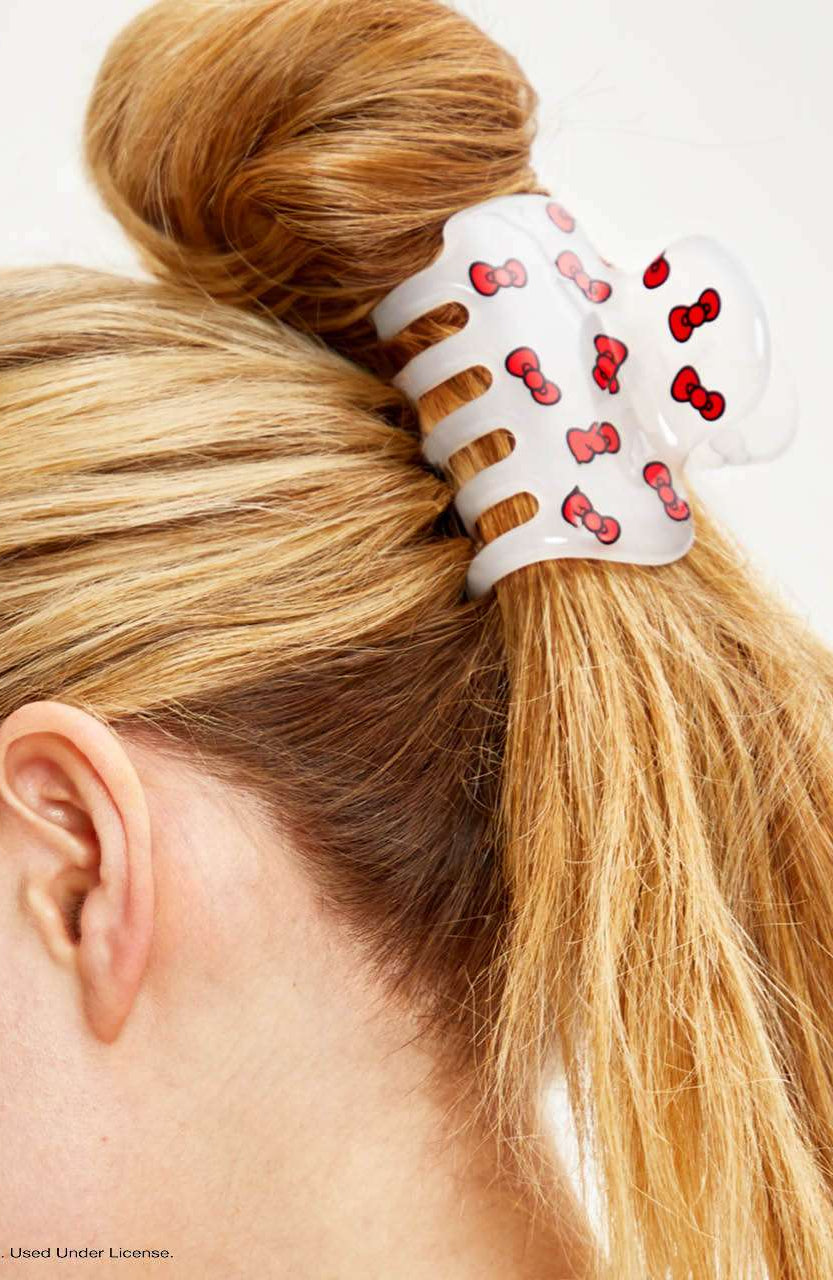 Shop Kitsch Hello Kitty x Kitsch Cloud Clip - Kitty Bows Hair Band for women – premium loungewear and festival fashion at Spoiled Brat
