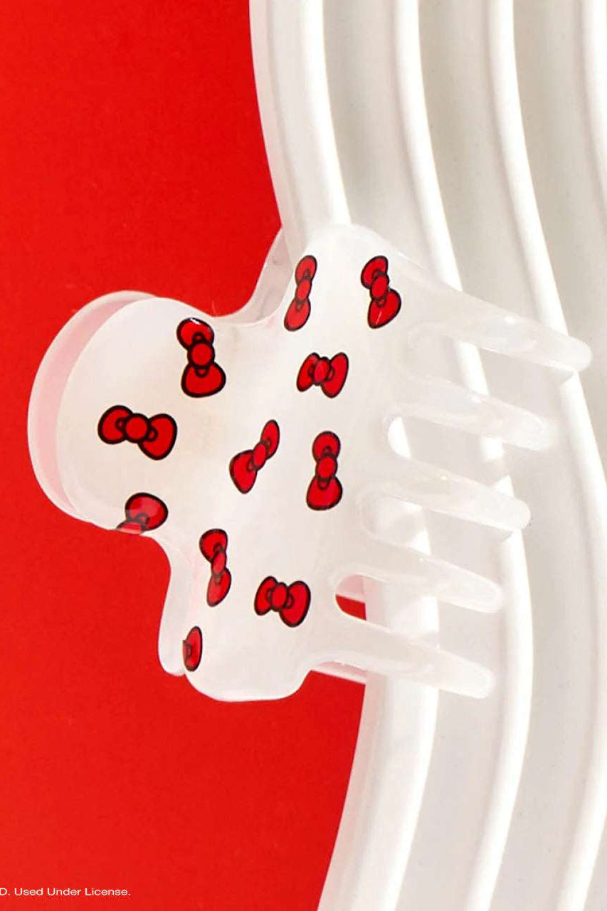 Shop Kitsch Hello Kitty x Kitsch Cloud Clip - Kitty Bows Hair Band for women – premium loungewear and festival fashion at Spoiled Brat