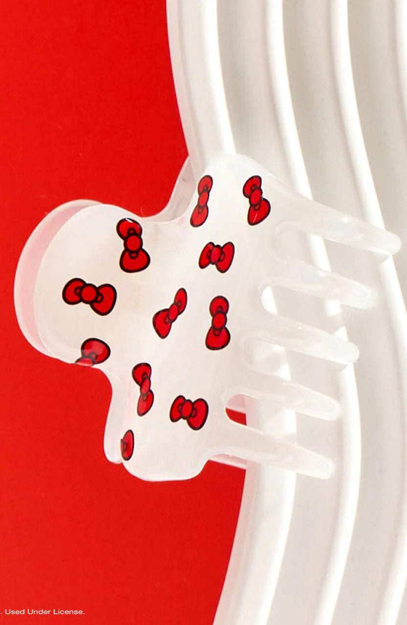 Shop Kitsch Hello Kitty x Kitsch Cloud Clip - Kitty Bows Hair Band for women – premium loungewear and festival fashion at Spoiled Brat