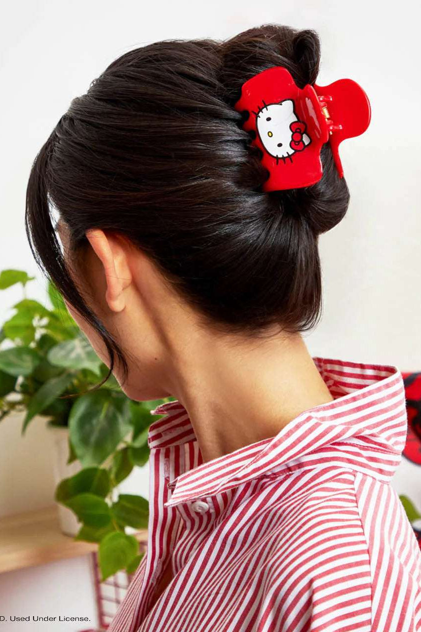 Shop Kitsch Hello Kitty x Kitsch Cloud Clip - Kitty Face Hair Band for women – premium loungewear and festival fashion at Spoiled Brat