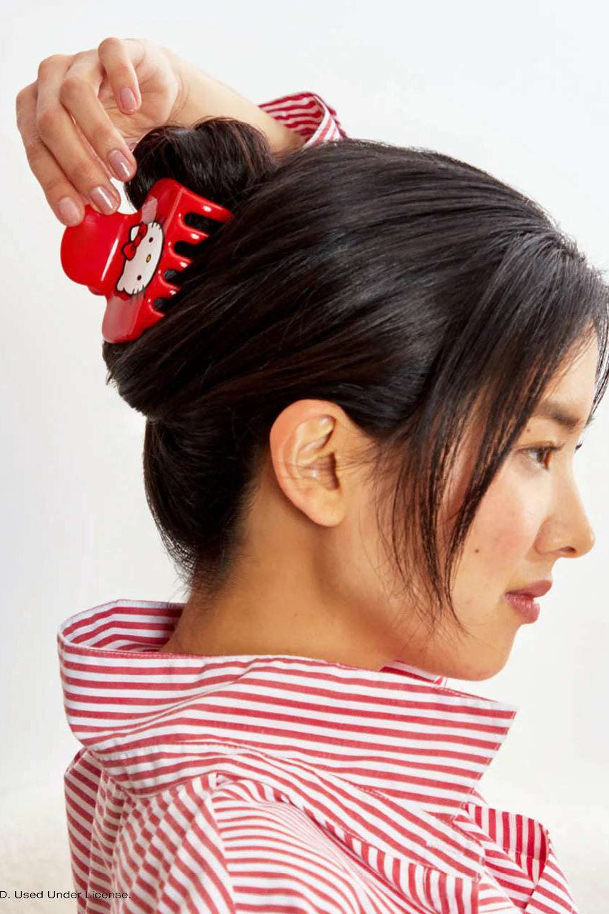 Shop Kitsch Hello Kitty x Kitsch Cloud Clip - Kitty Face Hair Band for women – premium loungewear and festival fashion at Spoiled Brat