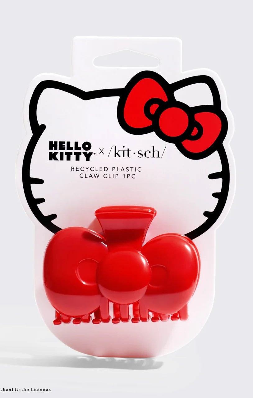 Shop Kitsch Hello Kitty x Kitsch Recycled Plastic Bow Shape Claw Clip Hair Band for women – premium loungewear and festival fashion at Spoiled Brat