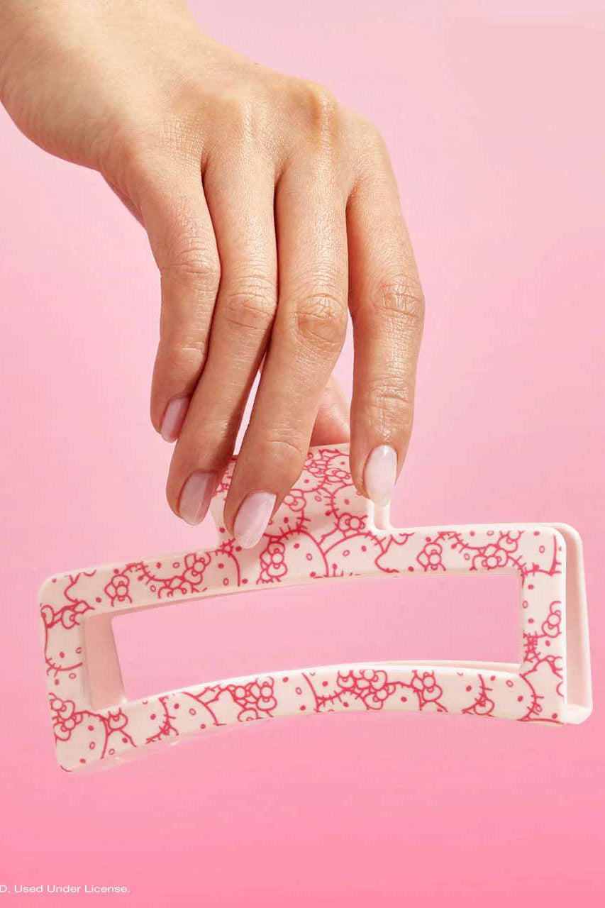 Shop Kitsch Hello Kitty x Kitsch Recycled Plastic Jumbo Open Shape Claw Clip Hair Band for women – premium loungewear and festival fashion at Spoiled Brat