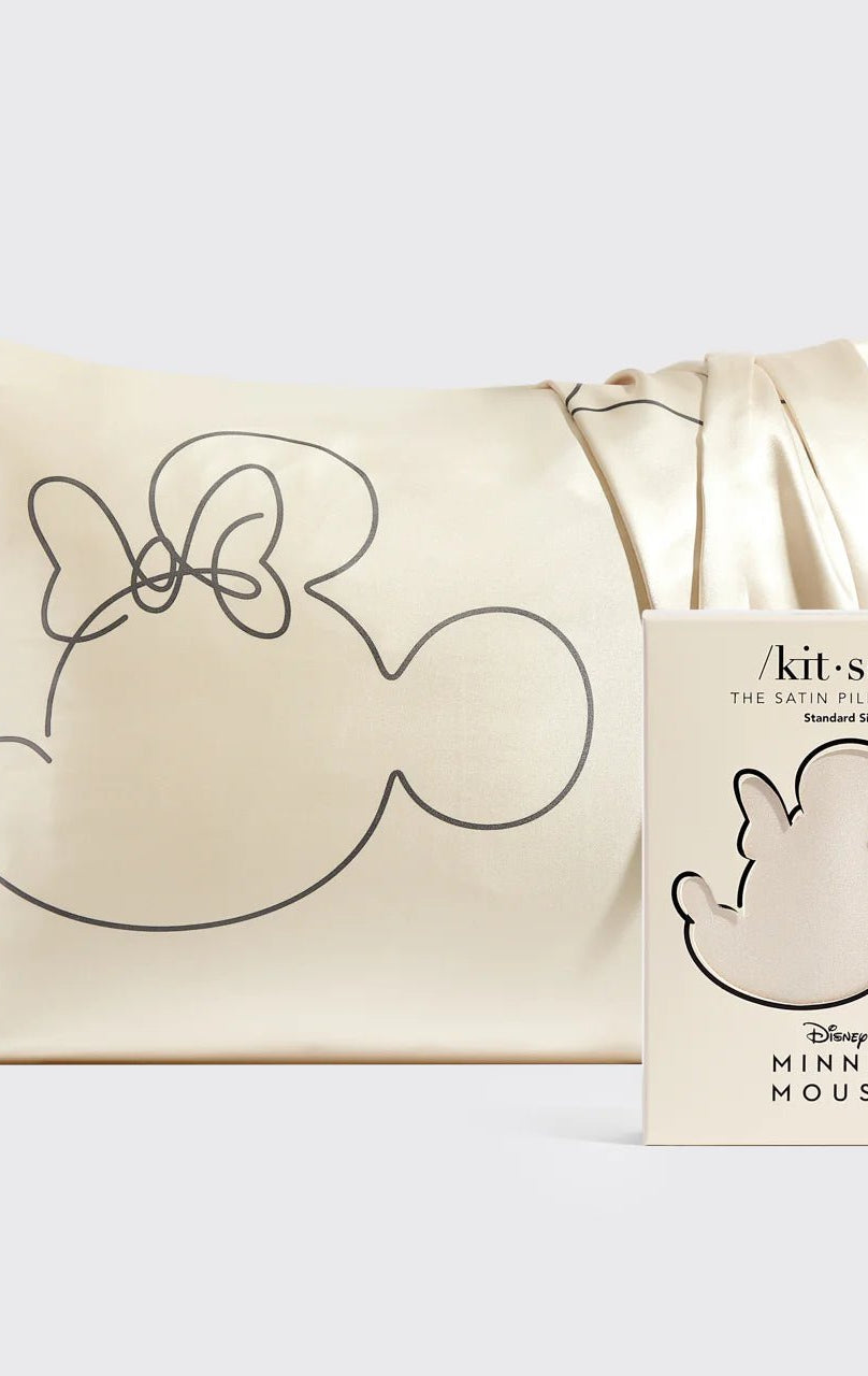 Shop Kitsch Kitsch & Mickey and Minnie Satin Pillowcase Standard Mrs Mouse Pillow for women – premium loungewear and festival fashion at Spoiled Brat