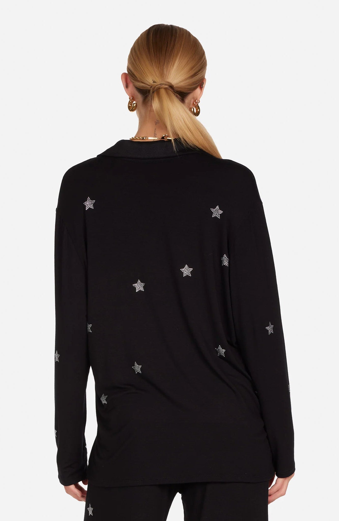 Shop Lauren Moshi Lauren Moshi Alison Crystal Mini Stars Pyjama Set Pyjamas for women – premium loungewear and festival fashion at Spoiled Brat