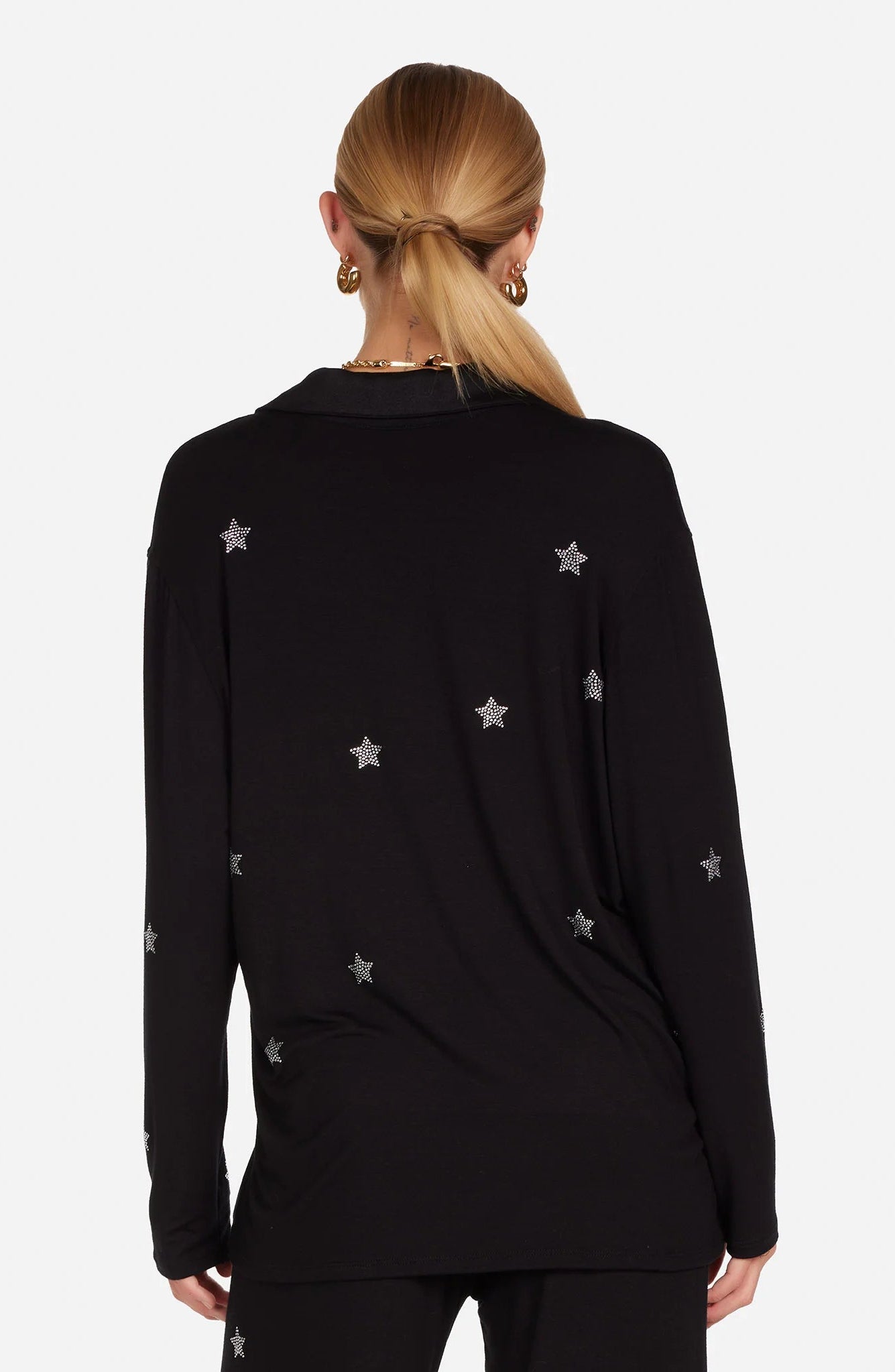 Shop Lauren Moshi Lauren Moshi Alison Crystal Mini Stars Pyjama Set Pyjamas for women – premium loungewear and festival fashion at Spoiled Brat