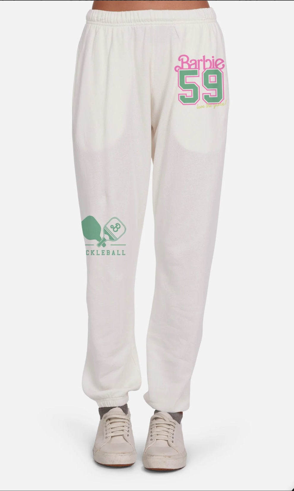 Shop Lauren Moshi Lauren Moshi Chantria Barbie Pickleball Sweatpants Sweatpants for women – premium loungewear and festival fashion at Spoiled Brat