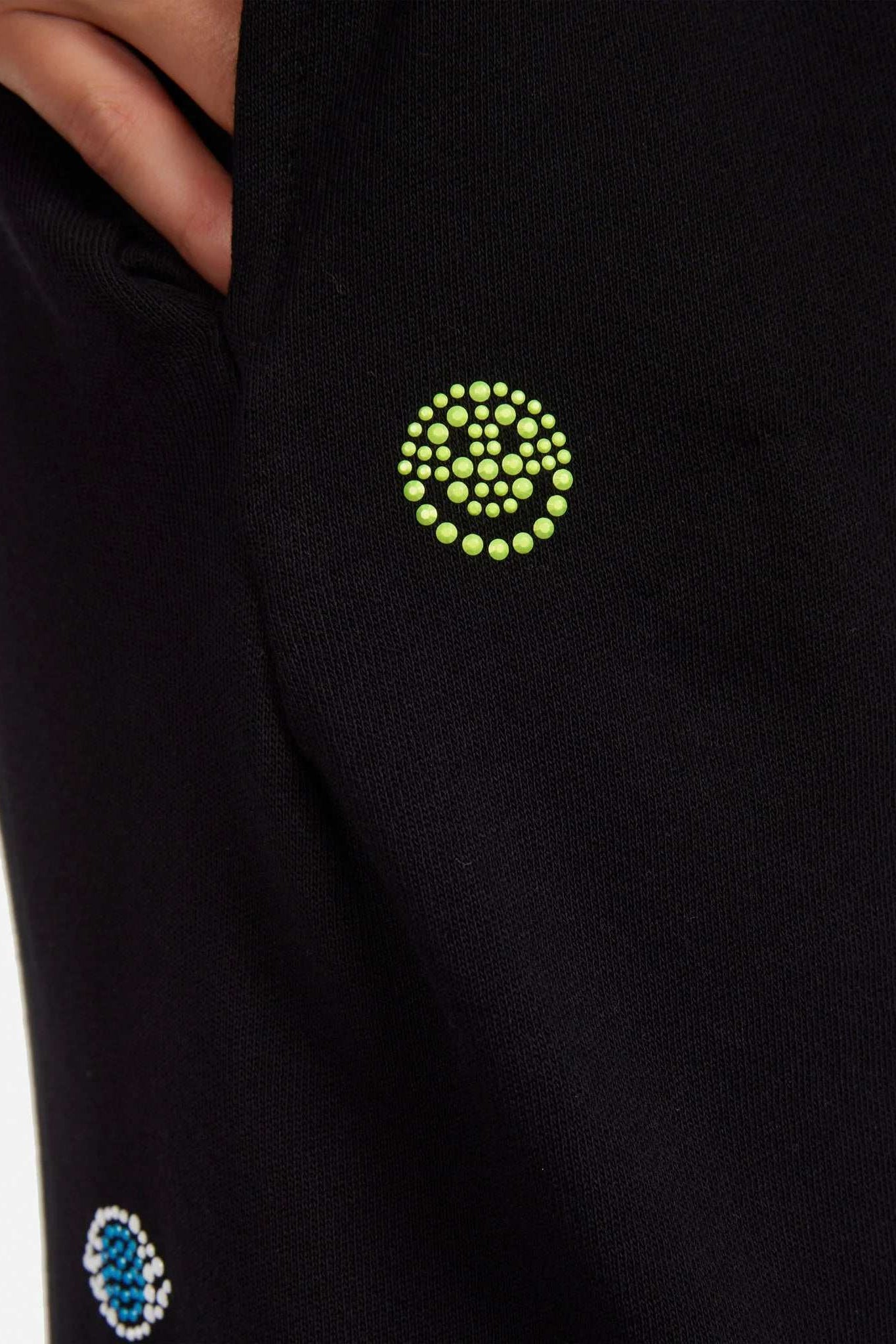 Shop Lauren Moshi Lauren Moshi Chantria Neon Stud Elements Sweatpants Sweatpants for women – premium loungewear and festival fashion at Spoiled Brat