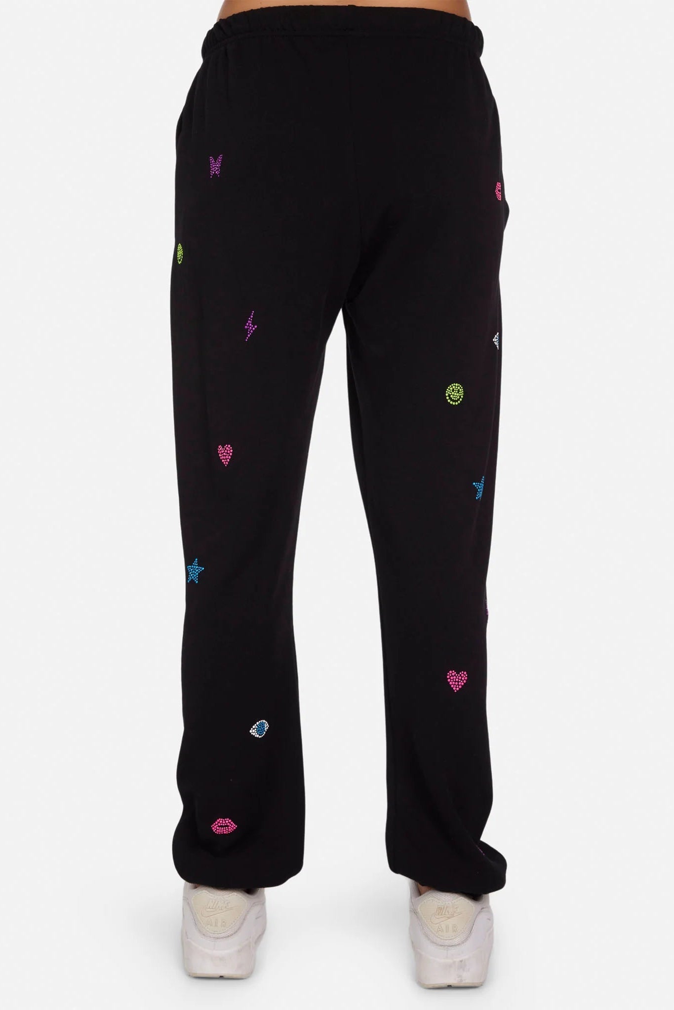 Shop Lauren Moshi Lauren Moshi Chantria Neon Stud Elements Sweatpants Sweatpants for women – premium loungewear and festival fashion at Spoiled Brat