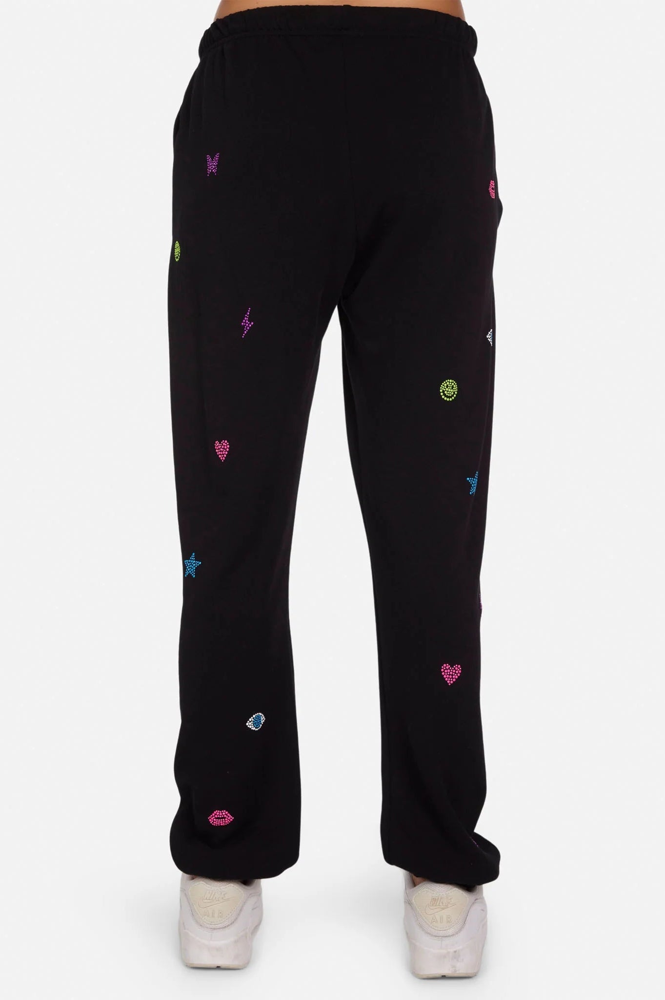 Shop Lauren Moshi Lauren Moshi Chantria Neon Stud Elements Sweatpants Sweatpants for women – premium loungewear and festival fashion at Spoiled Brat