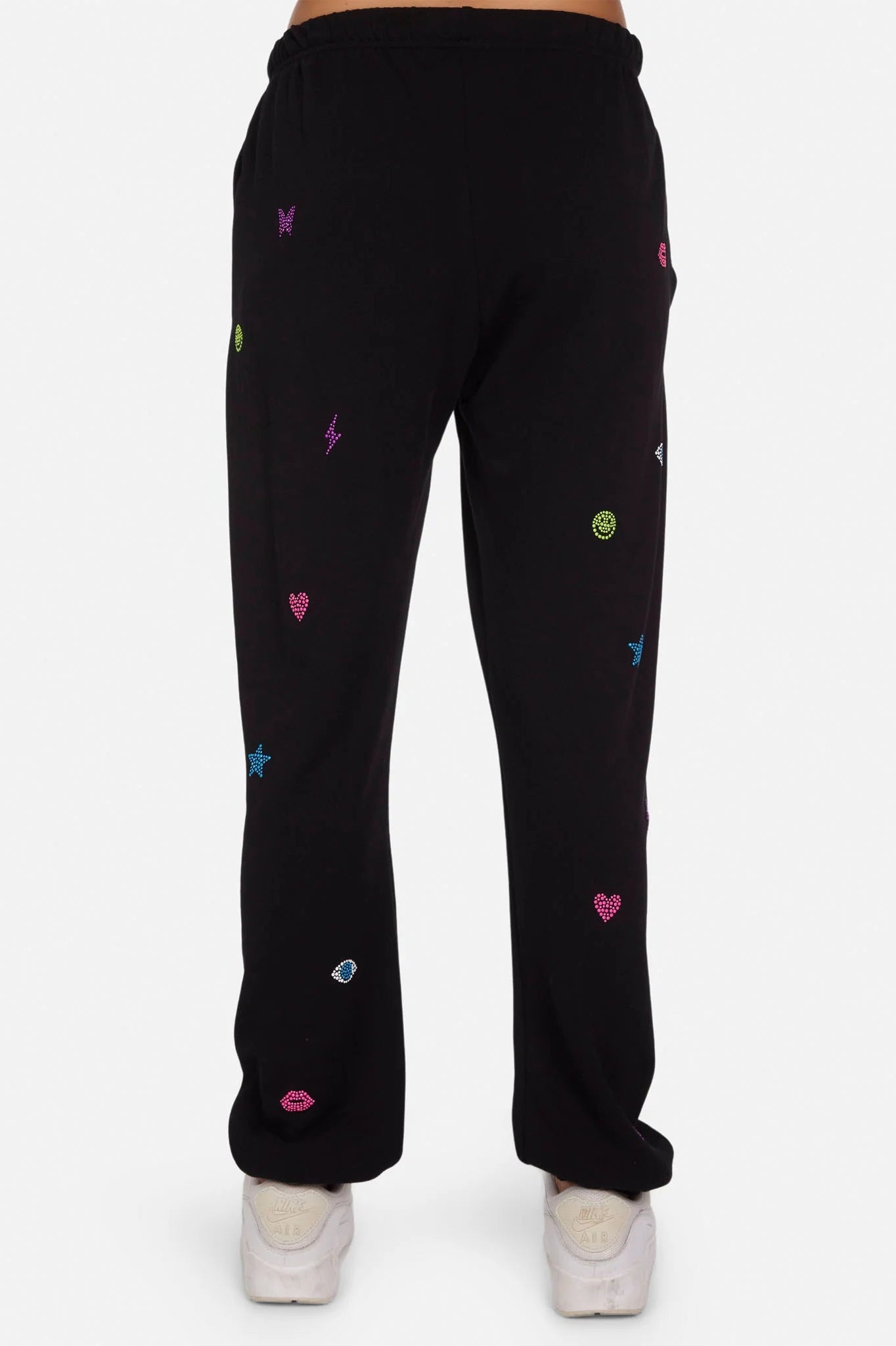 Shop Lauren Moshi Lauren Moshi Chantria Neon Stud Elements Sweatpants Sweatpants for women – premium loungewear and festival fashion at Spoiled Brat