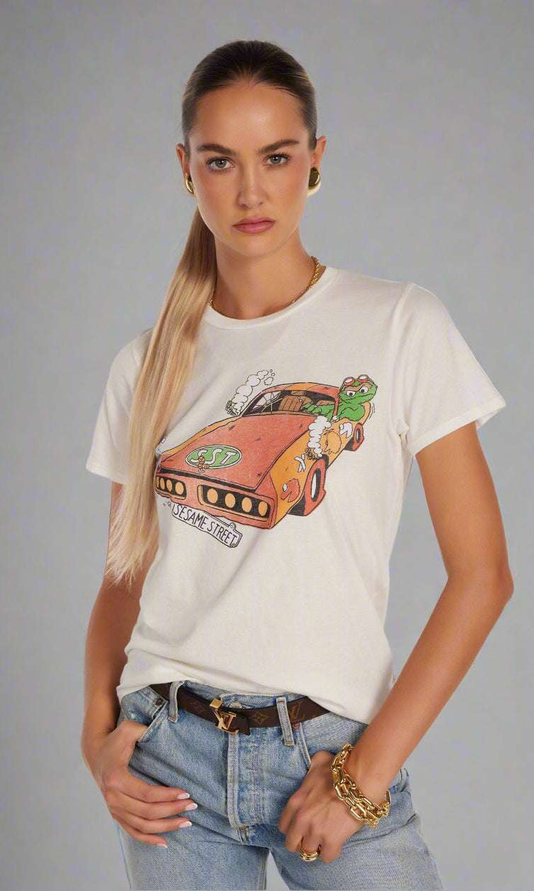 Shop Lauren Moshi Lauren Moshi Croft The Grouch Racing T-Shirt T-Shirt for women – premium loungewear and festival fashion at Spoiled Brat