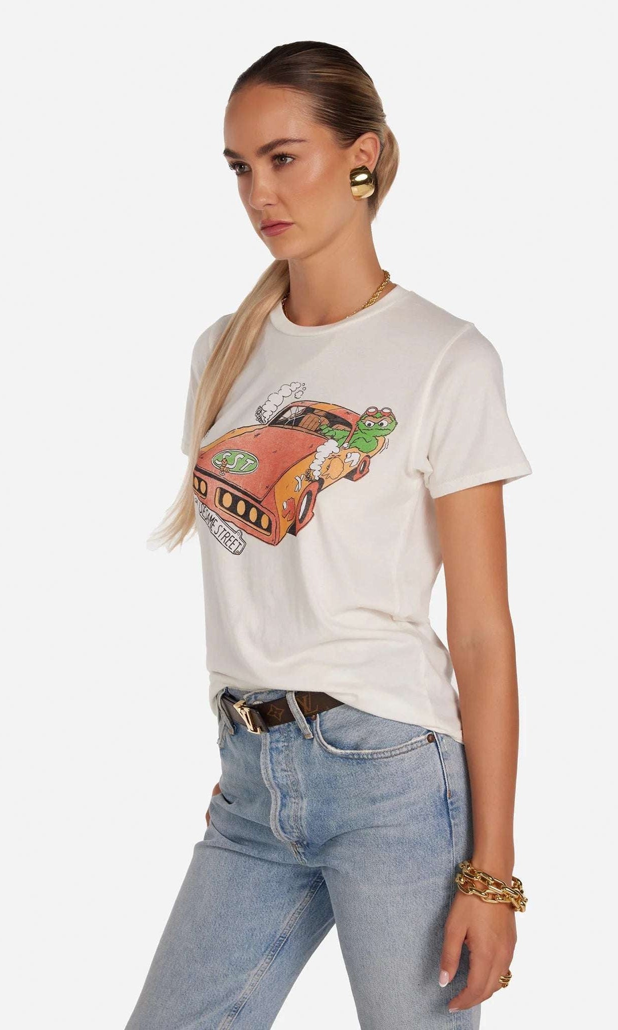 Shop Lauren Moshi Lauren Moshi Croft The Grouch Racing T-Shirt T-Shirt for women – premium loungewear and festival fashion at Spoiled Brat