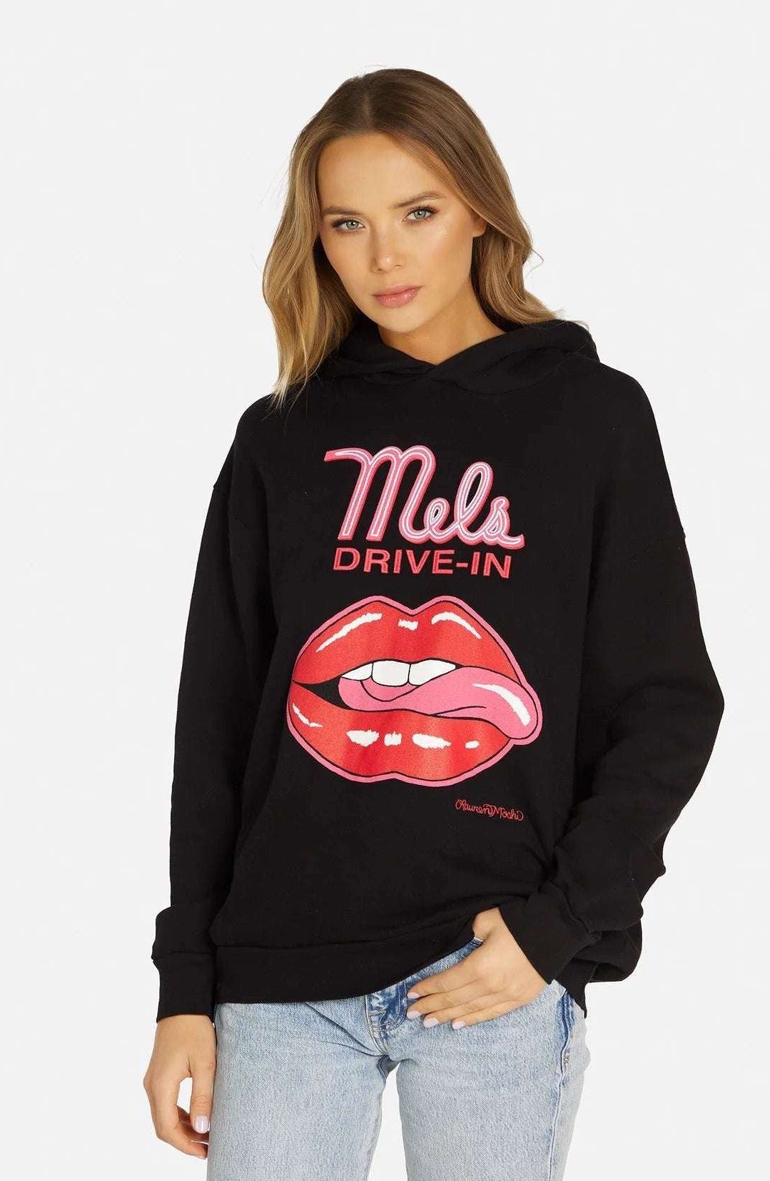 Shop Lauren Moshi Lauren Moshi Harmony Mels Drive - In Hooded Sweater Sweatshirt for women – premium loungewear and festival fashion at Spoiled Brat