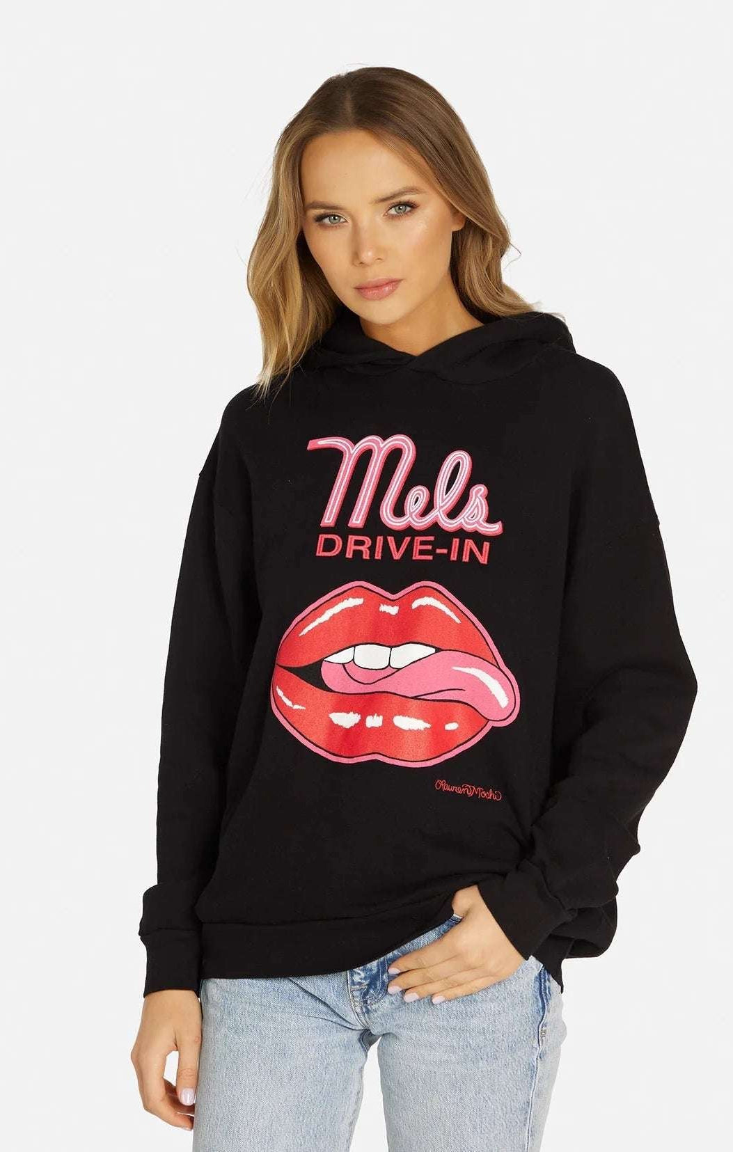 Shop Lauren Moshi Lauren Moshi Harmony Mels Drive - In Hooded Sweater Sweatshirt for women – premium loungewear and festival fashion at Spoiled Brat