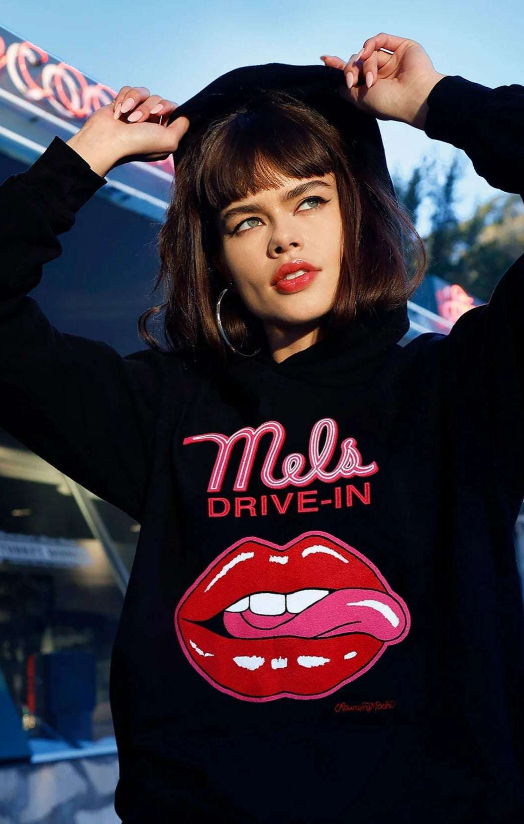 Shop Lauren Moshi Lauren Moshi Harmony Mels Drive - In Hooded Sweater Sweatshirt for women – premium loungewear and festival fashion at Spoiled Brat