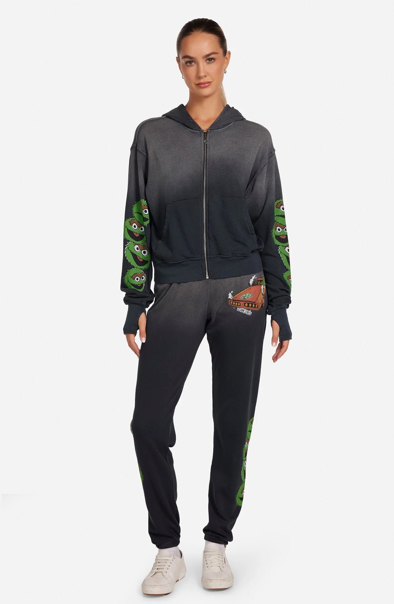 Lauren Moshi Hezly The Grouch Racing Zipper Hoodie - Spoiled Brat