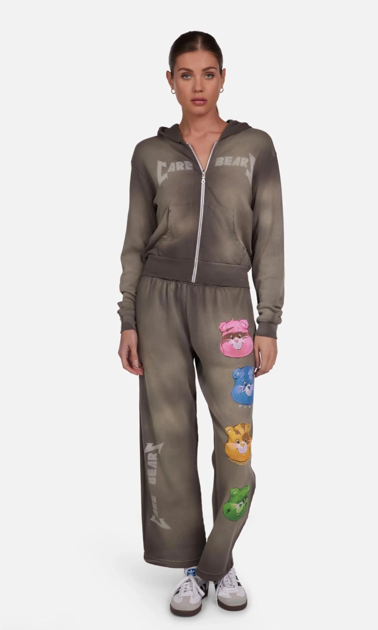 Shop Lauren Moshi Lauren Moshi Juvia Rock Care Bear Sweatpants Joggers for women – premium loungewear and festival fashion at Spoiled Brat