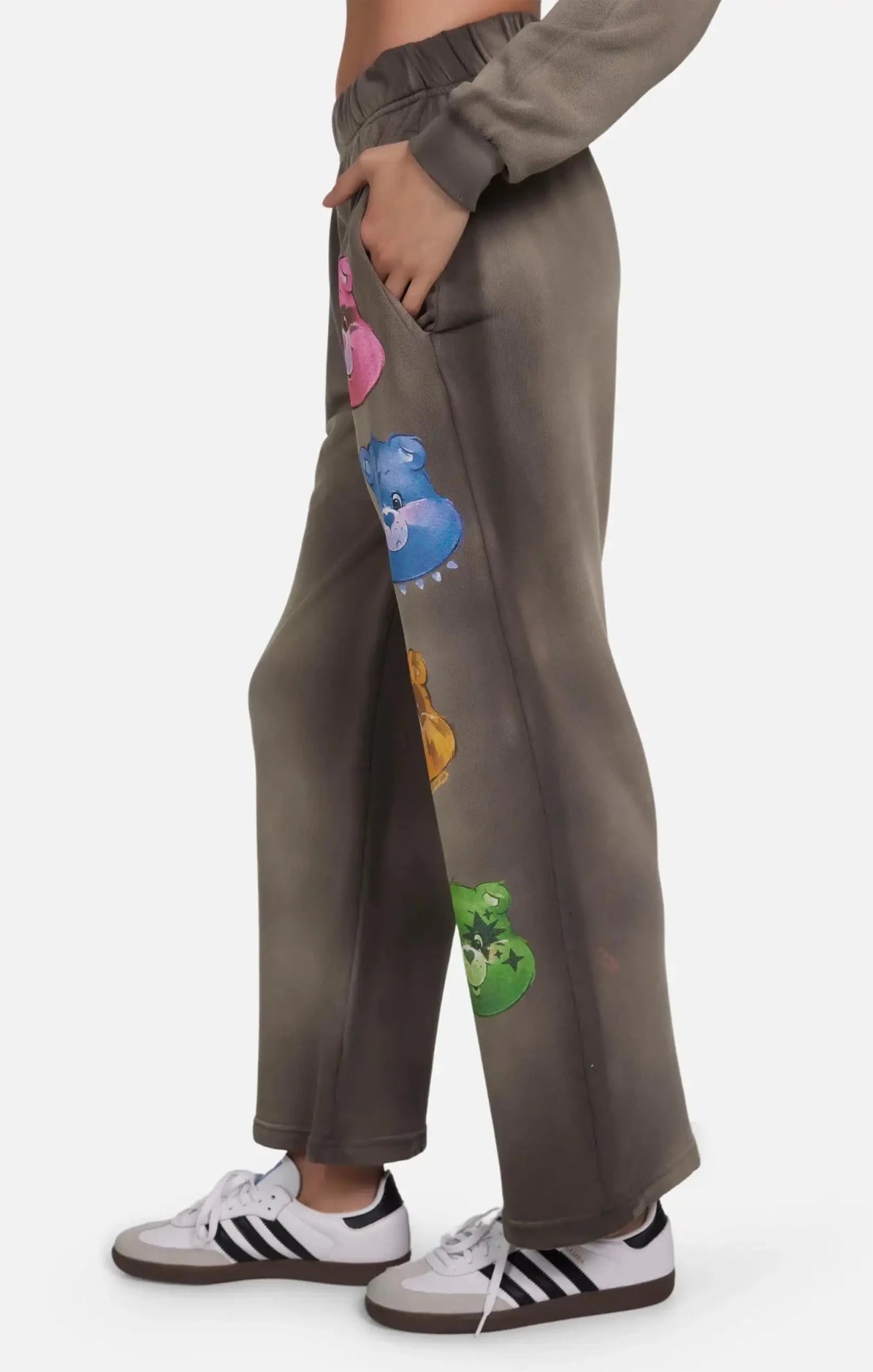 Shop Lauren Moshi Lauren Moshi Juvia Rock Care Bear Sweatpants Joggers for women – premium loungewear and festival fashion at Spoiled Brat