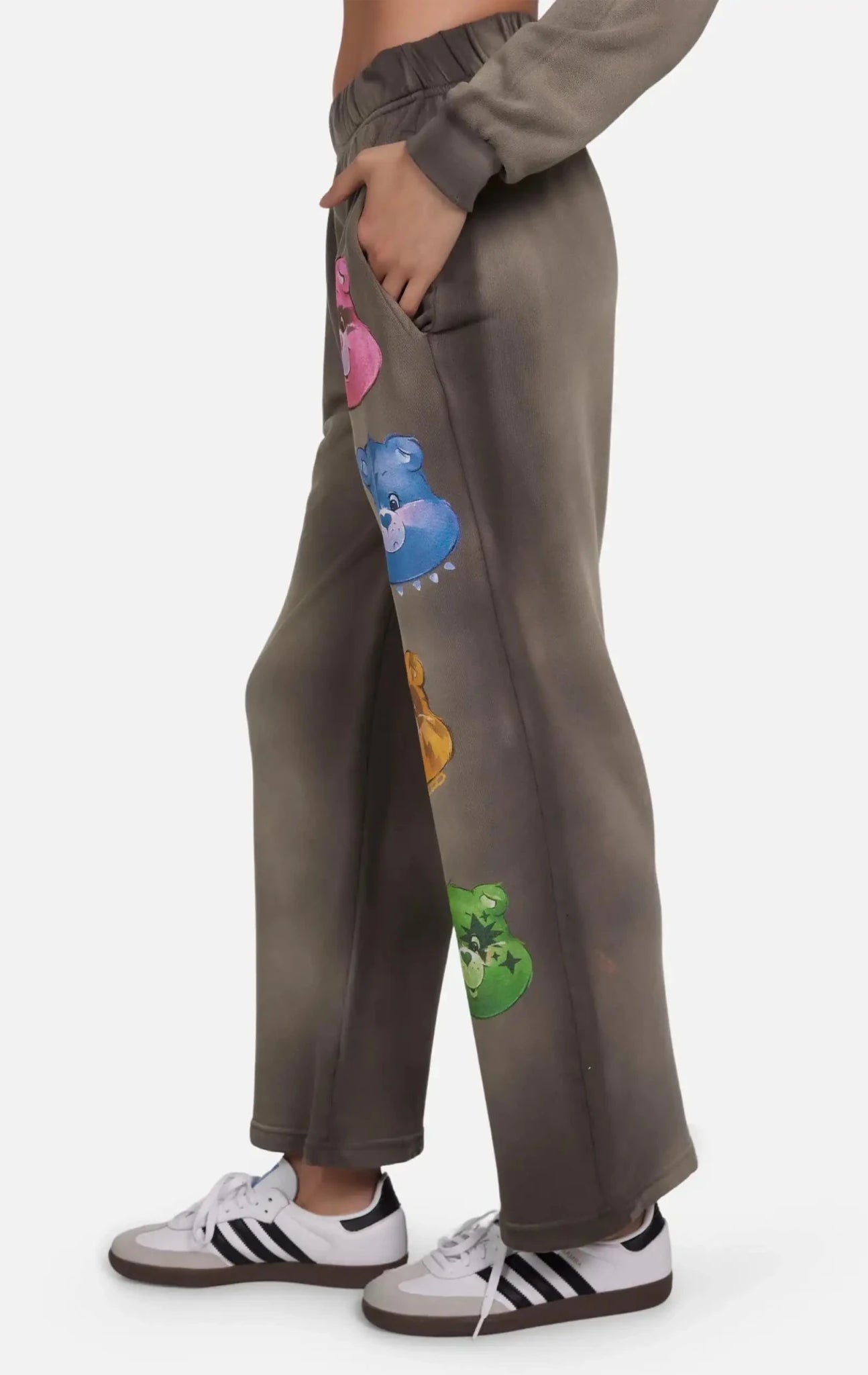 Shop Lauren Moshi Lauren Moshi Juvia Rock Care Bear Sweatpants Joggers for women – premium loungewear and festival fashion at Spoiled Brat