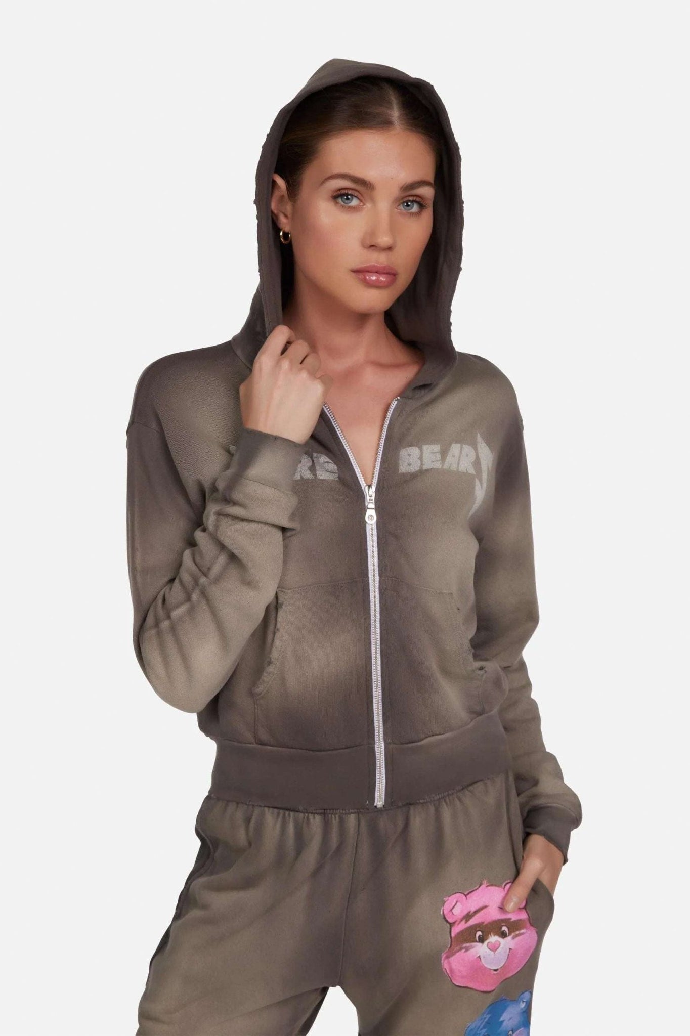 Shop Lauren Moshi Lauren Moshi Lachelle Rock Care Bears Hoodie Sweater for women – premium loungewear and festival fashion at Spoiled Brat