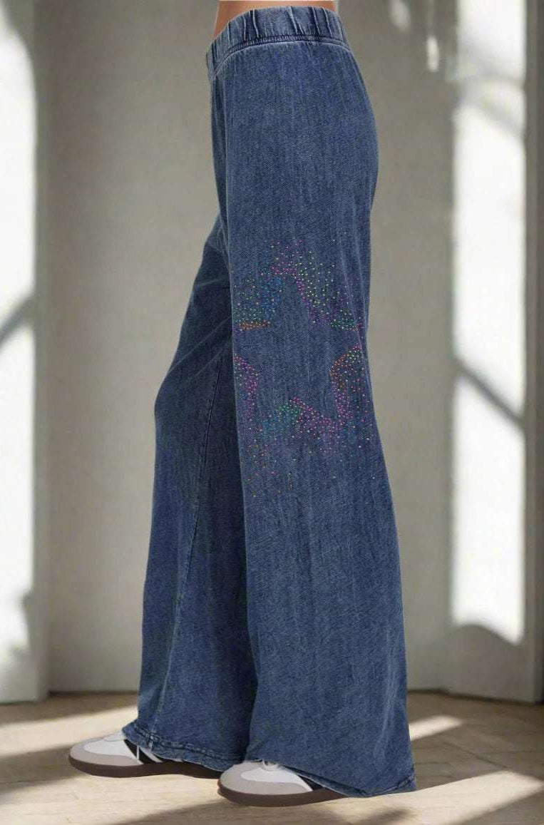 Lauren Moshi Martina Neon Stud Starburst Trousers - Spoiled Brat