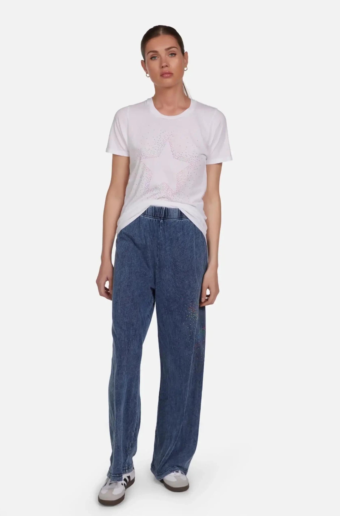 Lauren Moshi Martina Neon Stud Starburst Trousers - Spoiled Brat