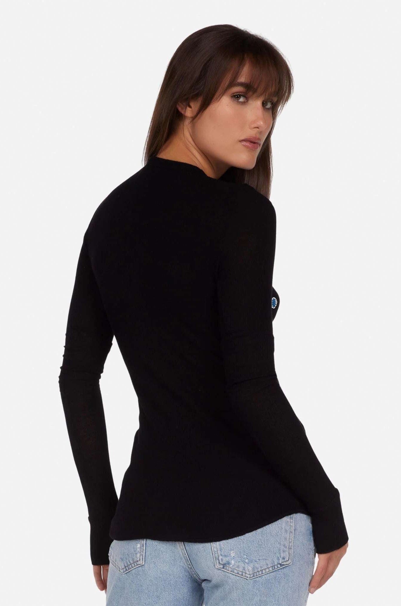 Shop Lauren Moshi Lauren Moshi McKinley Neon Stud Elements Thermal Top Long Sleeved Top for women – premium loungewear and festival fashion at Spoiled Brat