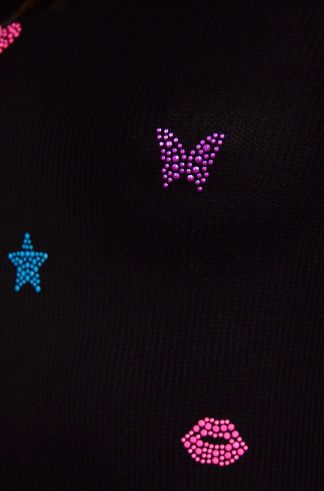 Lauren Moshi McKinley Neon Stud Elements Thermal Top - Spoiled Brat