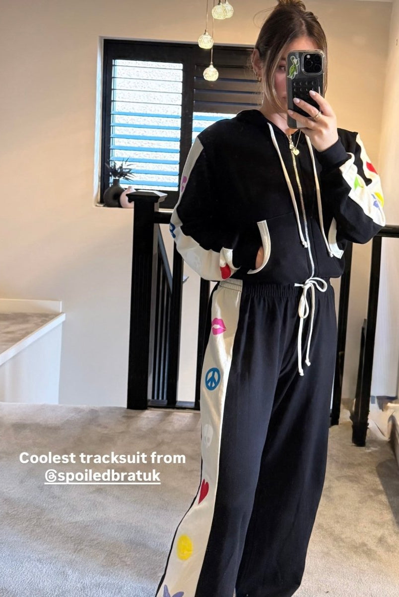 Shop Lauren Moshi Lauren Moshi Shanley Elements Zip Hoodie as seen on Courtney Green Sweater for women – premium loungewear and festival fashion at Spoiled Brat