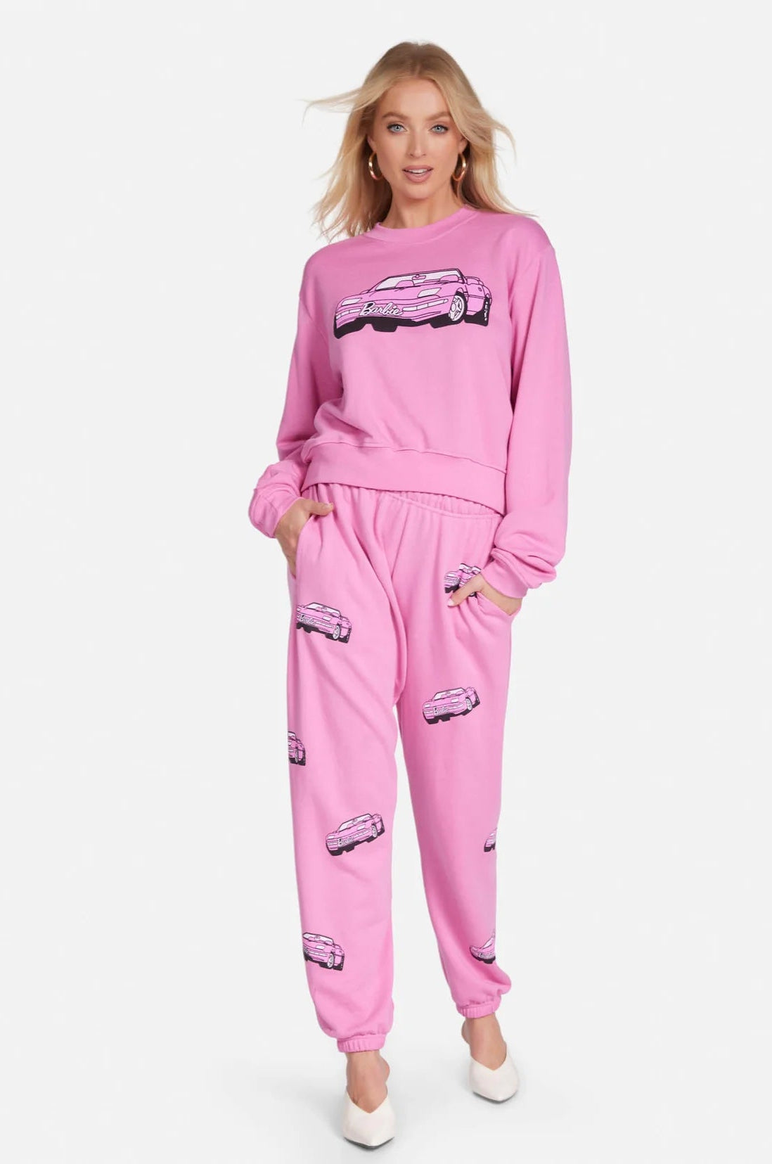 Shop Lauren Moshi Lauren Moshi Spalding Barbie Convertible Sweatshirt Sweater for women – premium loungewear and festival fashion at Spoiled Brat