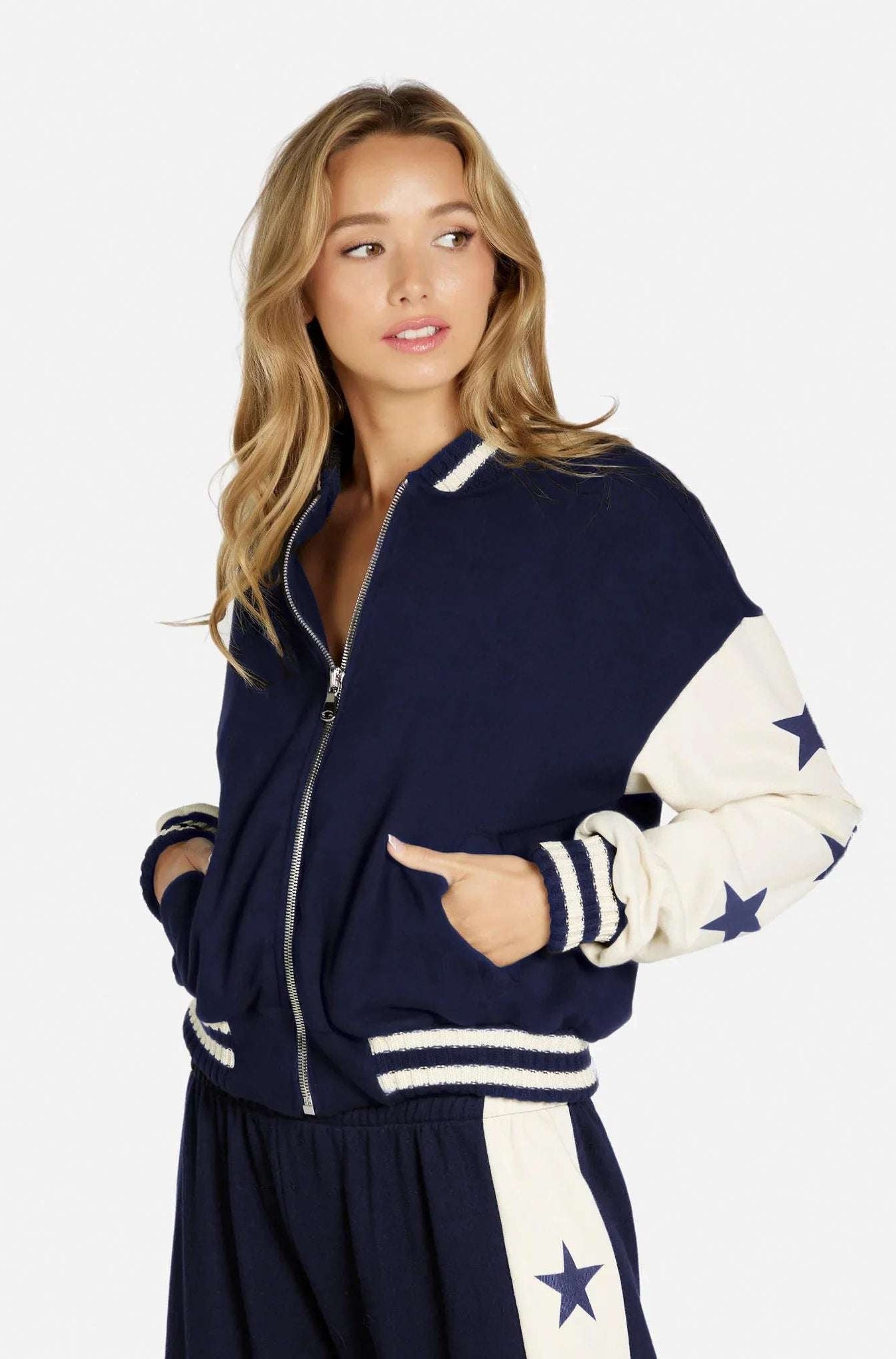 Lauren Moshi Taissa Stars Zip Jacket - Spoiled Brat