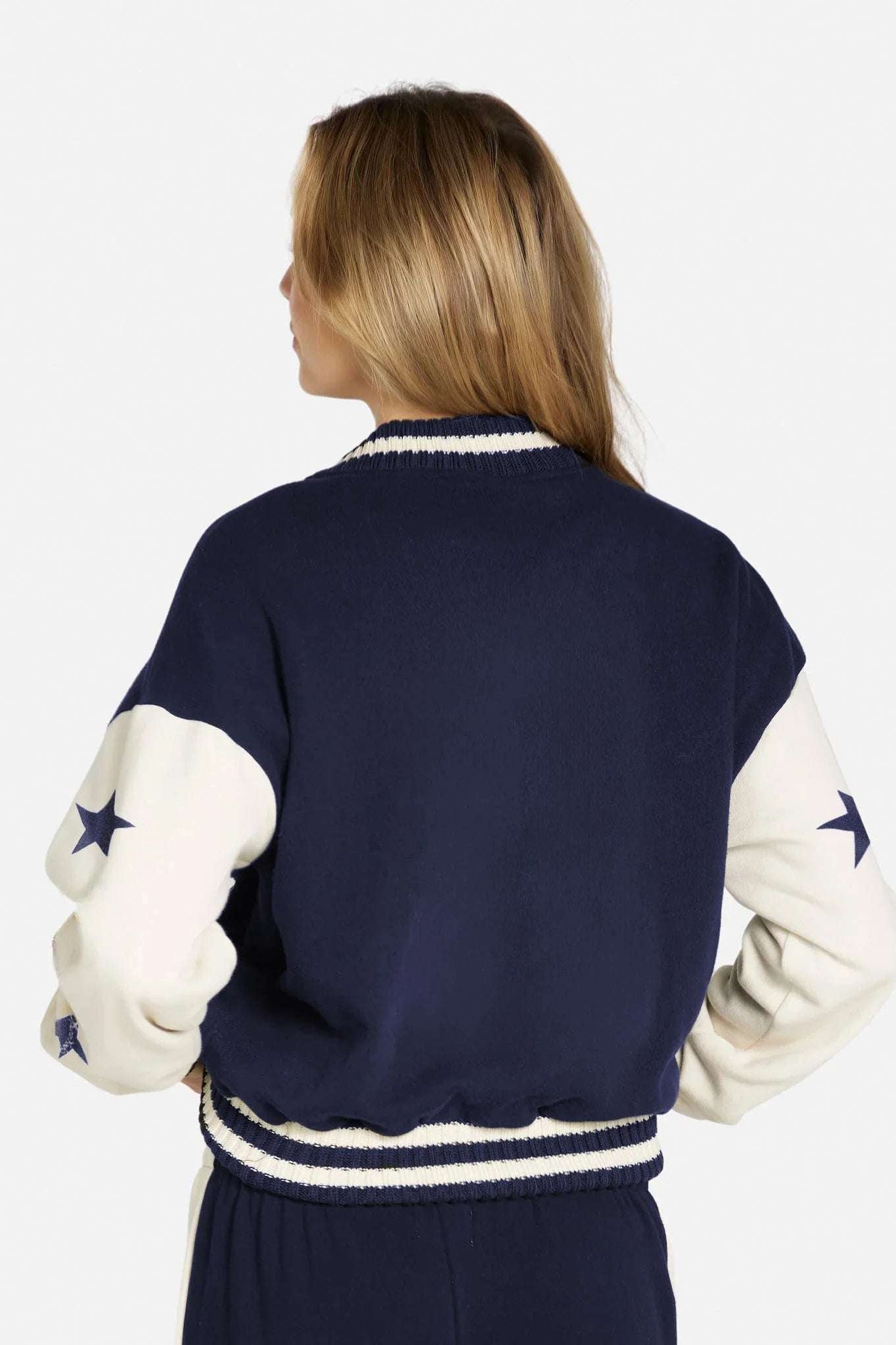 Shop Lauren Moshi Lauren Moshi Taissa Stars Zip Jacket Zip Up Hoodie for women – premium loungewear and festival fashion at Spoiled Brat