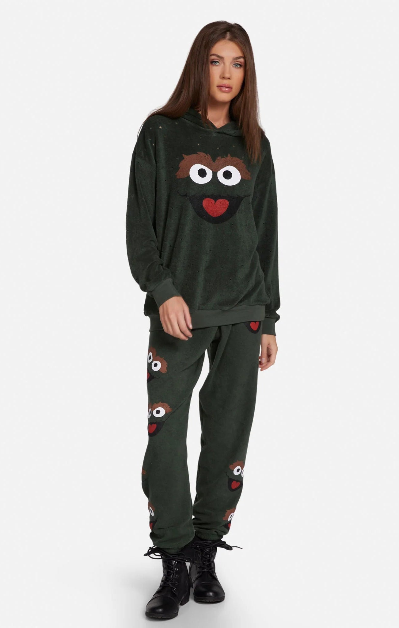 Shop Lauren Moshi Lauren Moshi Tanzy Oscar The Grouch Joggers Jogging Pants for women – premium loungewear and festival fashion at Spoiled Brat