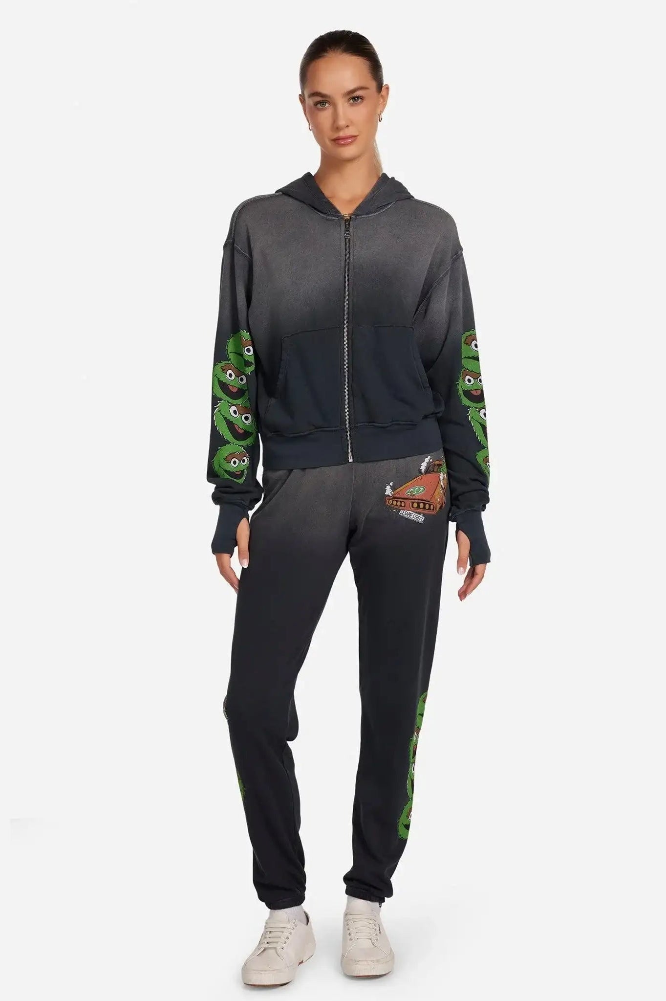 Shop Lauren Moshi Lauren Moshi Tanzy Oscar The Grouch Racing Joggers Jogging Pants for women – premium loungewear and festival fashion at Spoiled Brat