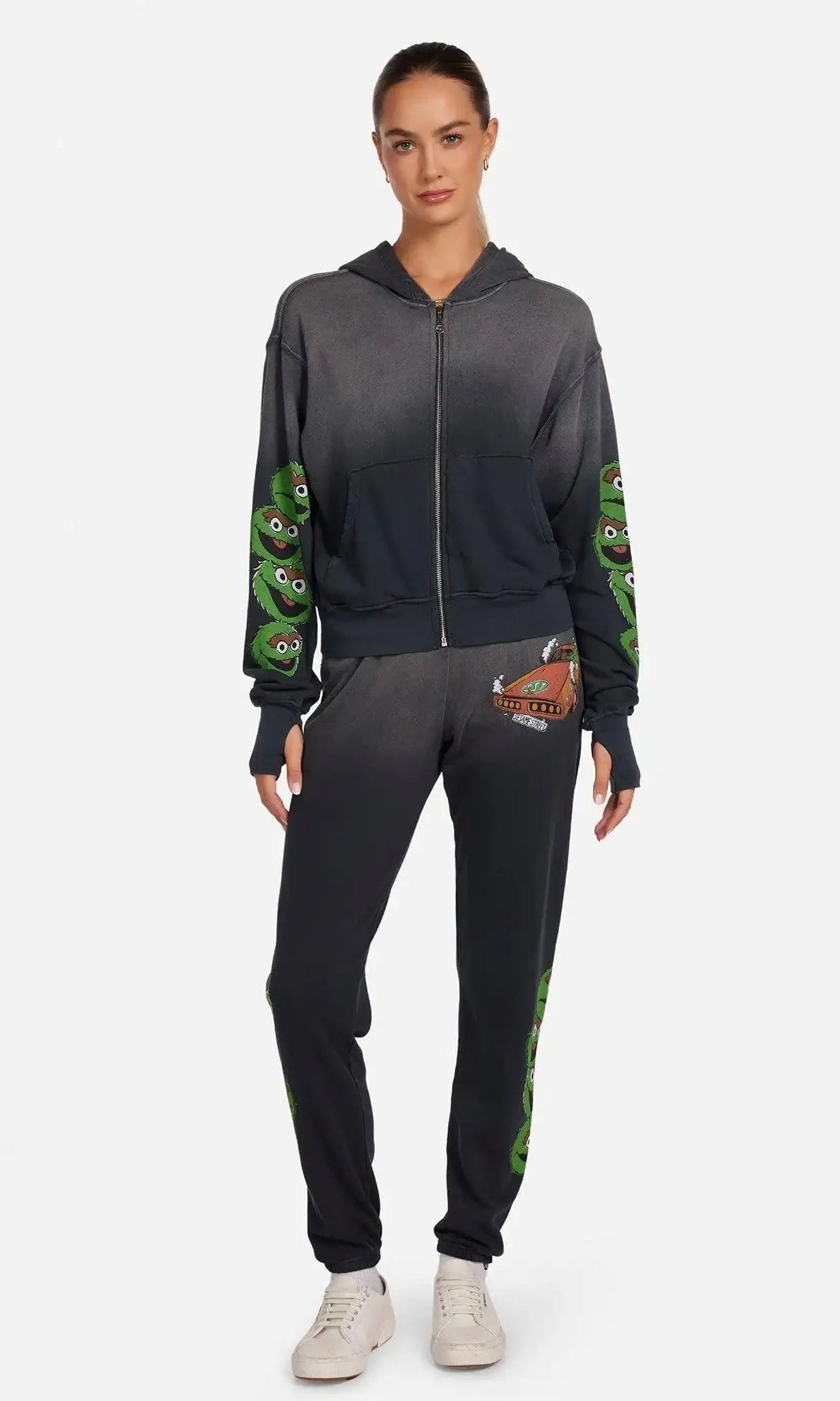 Shop Lauren Moshi Lauren Moshi Tanzy Oscar The Grouch Racing Joggers Jogging Pants for women – premium loungewear and festival fashion at Spoiled Brat