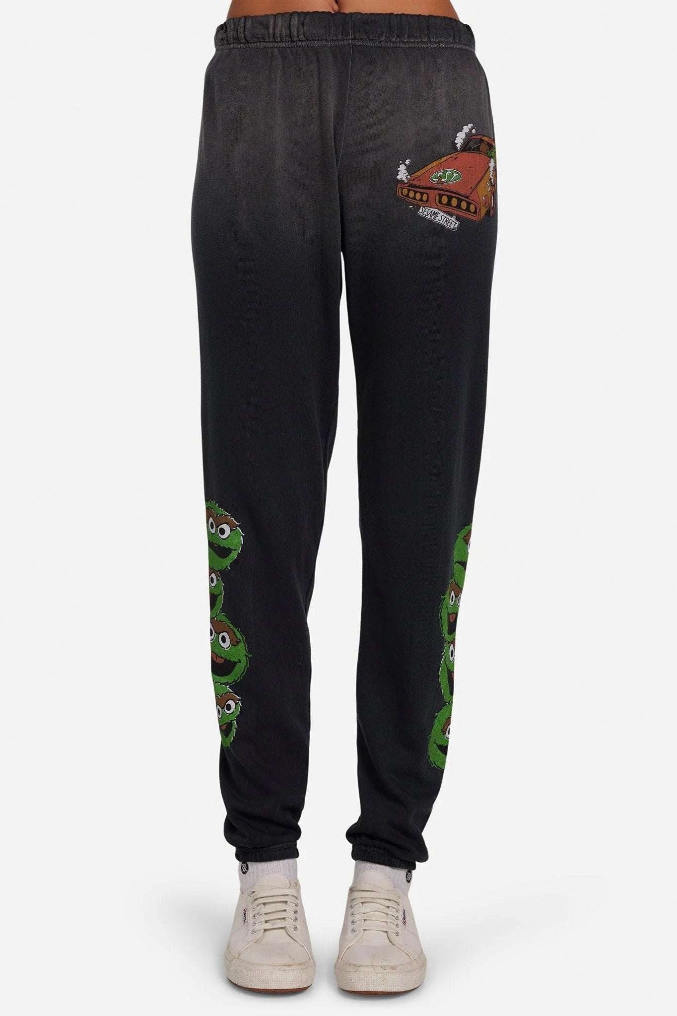 Shop Lauren Moshi Lauren Moshi Tanzy Oscar The Grouch Racing Joggers Jogging Pants for women – premium loungewear and festival fashion at Spoiled Brat