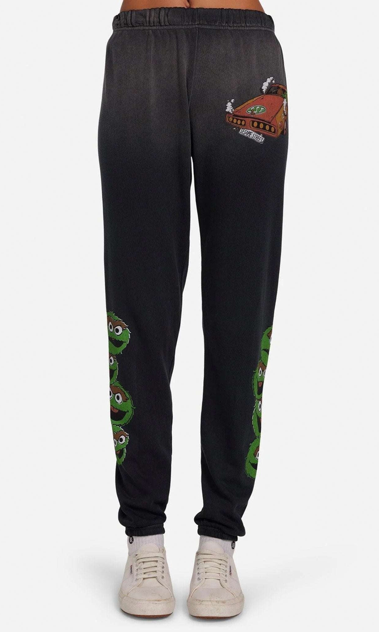 Shop Lauren Moshi Lauren Moshi Tanzy Oscar The Grouch Racing Joggers Jogging Pants for women – premium loungewear and festival fashion at Spoiled Brat